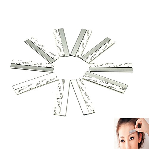 HUELE 50pcs Barber Salon Vintage Steel Single Edge Razor Blades For Men or Women