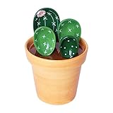 🍧【Einfach zu verwenden】Die Keramik-Kaktus-Messlöffel sind einfach zu verwenden, da jeder niedliche Kaktus in einen Blumentopf gestellt werden kann, auch der Messbecher, und nach Gebrauch einfach zu organisieren ist