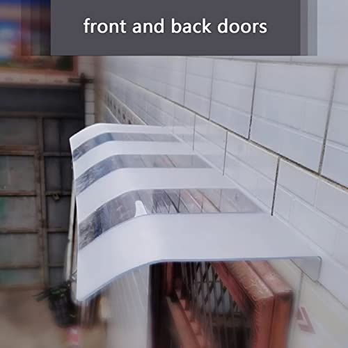 Auvent d'extérieur porte d'entrée haut de gamme en polycarbonate 3,5 mm structure design m - 6