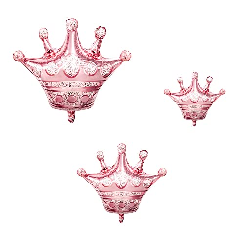 10 Pcs Crown Balloon Rosegold Balloon Crown Mylar Balloon For Wedding Birthday Girl Theme Party Decoration Silver #TOP1