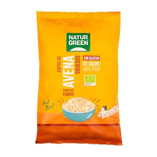 NaturGreen Copos de Avena Gruesos Sin Gluten BIO, Sin Lactosa, Producto Ecológico, 1 Kg