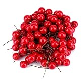 ramo claveles rojos Bayas decorativas de Navidad: nuestras bayas rojas decorativas de Navidad son muy fáciles de manejar, puedes diseñarlas según tus preferencias, como corona de Navidad, guirnaldas de Navidad, decoraciones navideñas, cómodas y seguras.