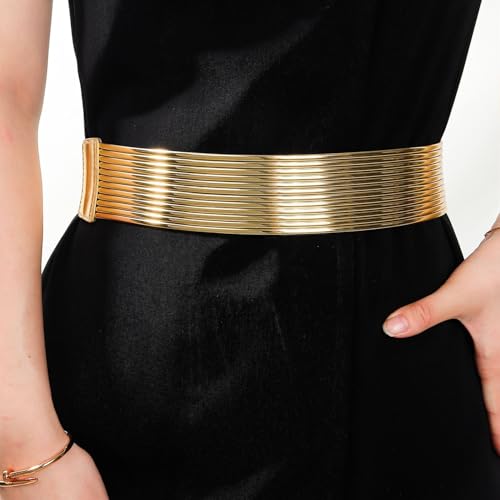 Women's Rhinestone Belt Stretch Adjustable Holeless Casual Fashion Metal Party Belt For Dress4