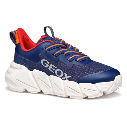 Geox   J FLEXYPER Fast Boy, Zapatillas Niños, Navy,