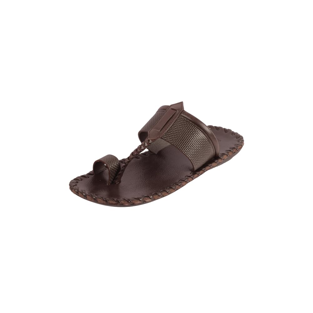 Mochi Men Brown Synthetic Leather Kolhapuri Chappal UK/9 EU/43 (16-955) (B0D7RY3YGX) Amazon Price History, Amazon Price Tracker