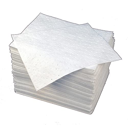 Image of Buffalo Industries (91107) 15 inch x 18 inch Heavy Weight Laminated Recycled Oil Only Bonded Sorbent Pad, (Pack of 100)