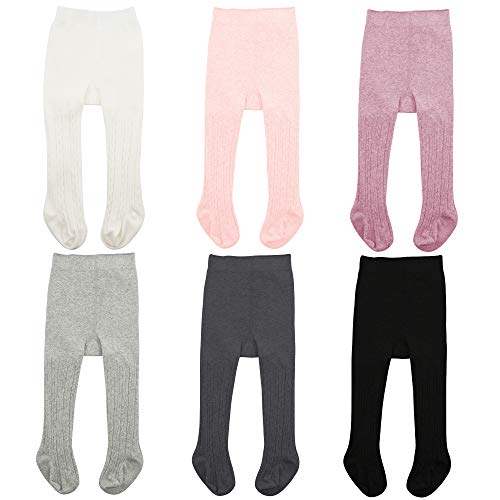 Image of Zando Infant Soft Tights Toddler Seamless Leggings Tights for Baby Girls Winter Knit Warm Newborn Pants Stockings