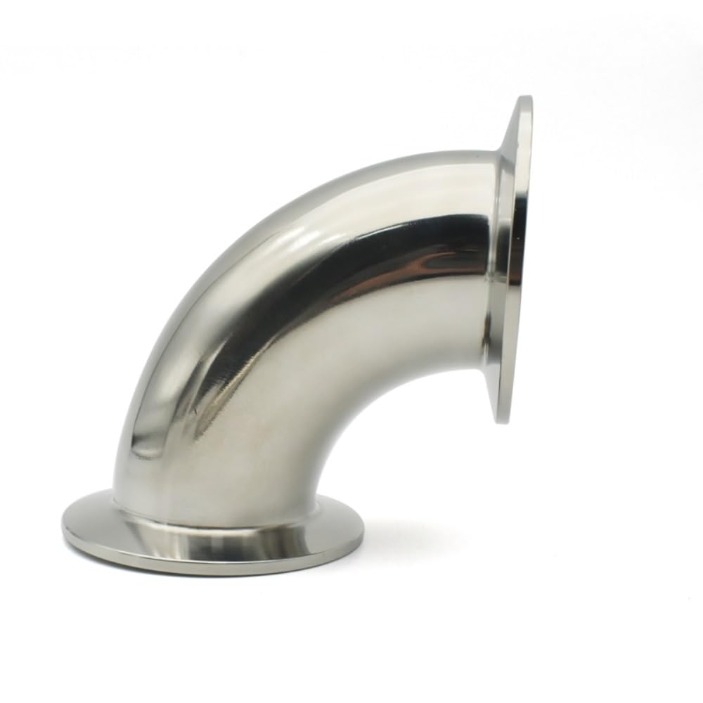 Stainless Steel 304 Vacuum KF Quick Fitting Elbow 90 Degree Elbow Flange Joint KF16 KF25 KF40 KF50(Size:KF16)