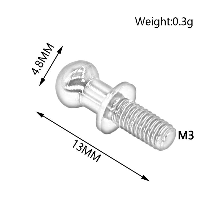 Vis À Tête Sphérique M3 anti-jeu pour optimiser la direction des voitures RC Tamiya