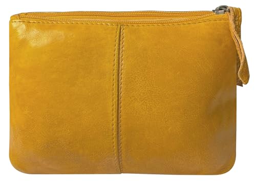 Image of RUSTIC TOWN Leather Sling Bag for Women - Washed Leather Crossbody Bag Wristlet Clutch, Vintage Travel Shoulder Purse Handbags for Ladies