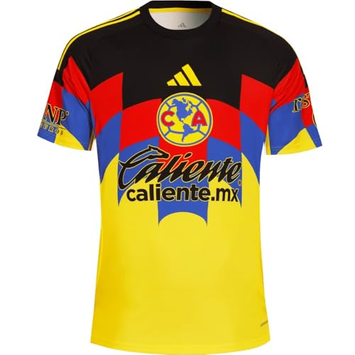 adidas Club America Home - Camiseta de fútbol para Hombre, diseño del Estadio 25/26, Amarillo, M