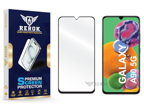Image of Gorilla Tempered Glass Screen Protector Compatible with Samsung Galaxy A90 5G [Pack of 1] | Edge-to-Edge, Bubble-Free, Case Friendly, Easy Installation Kit