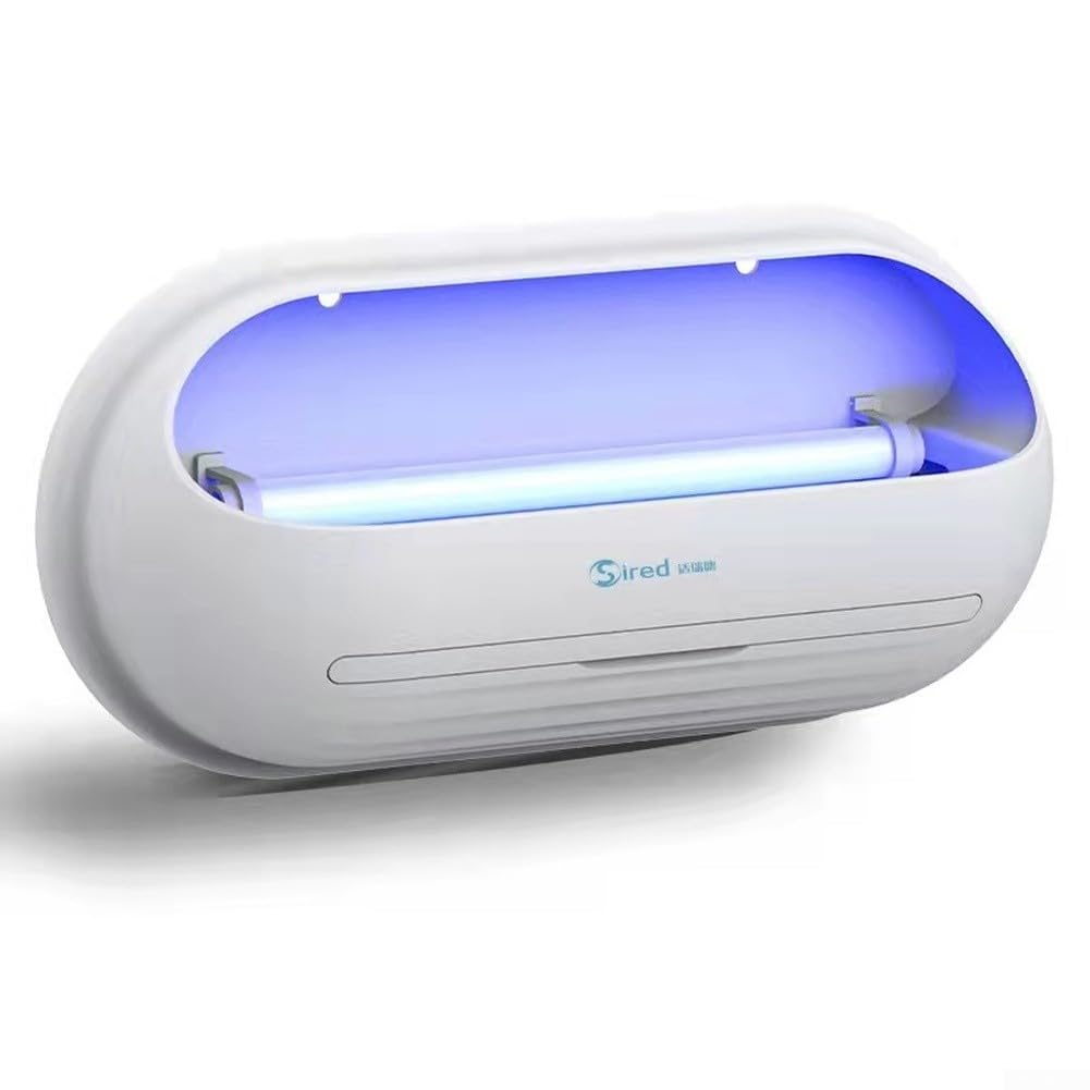 Elektryczna pułapka na muchy z lampą UV 20 W i obrotem o 360°, bez użycia środków chemicznych, do gastronomii, hoteli i działalności gospodarczej, minimalistyczny design do montażu na