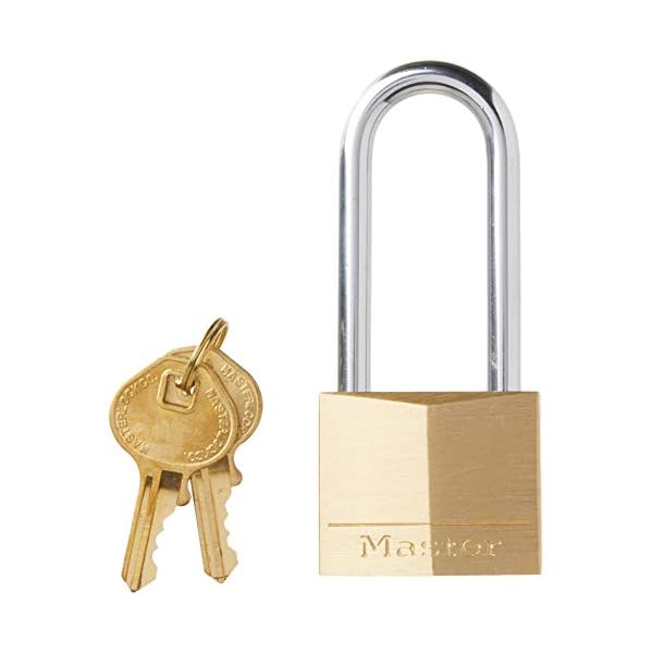 Master Lock 140DLH Solid Brass Padlock, Bronze/Silver
