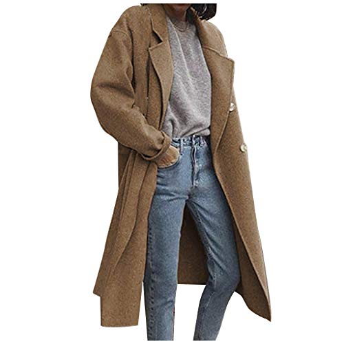 Veste de ski pour femme marron XL coupe-vent et manteau double boutonnage