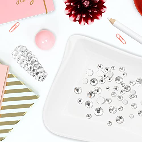 Flatback Crystal Rhinestones, 3792 Pieces Round Nail Gems Non Hot-Fix Rhinestone Ss6-Ss20 Mixed Sizes Nail Art Rhinestones For Acrylic Nails, Crafts, Makeup, Clothes, Shoes, Diy Decorations #TOP2