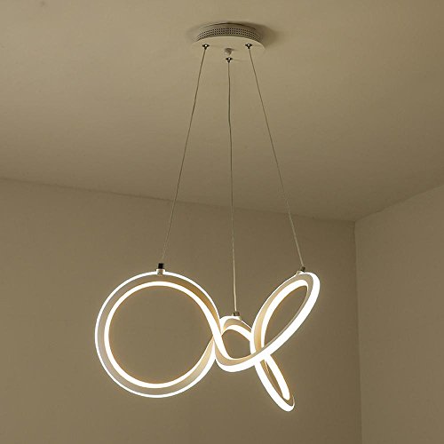 Suspension luminaire LED 60W anti-zones d'ombre hauteur réglable pour bureau et séjour