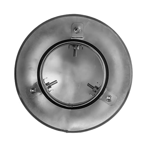 4 Inch Round Roof Cap - All Weather Chimney Cap - Galvanized Steel With Rubber Gasket For Perfect Sealing And Insulation - Roof Top Round Vent House Exhaust Roof Cap #TOP4