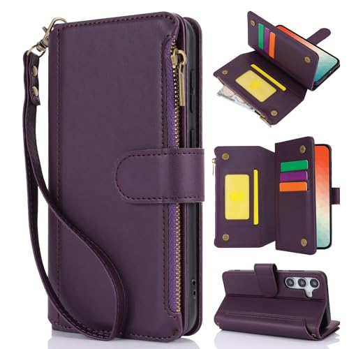 Sacoche bandoulière Samsung S24 en cuir PU pour garder les mains libres en voyage