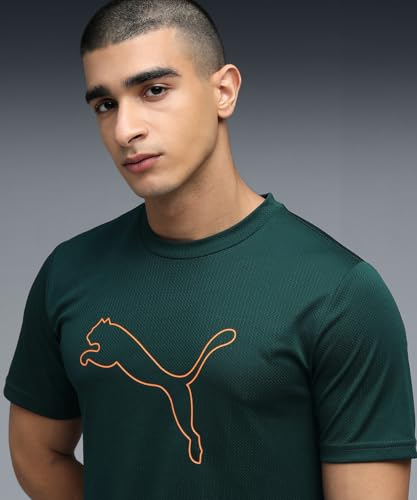 Image of Puma Men Polyester Solid Regular Fit T-Shirt