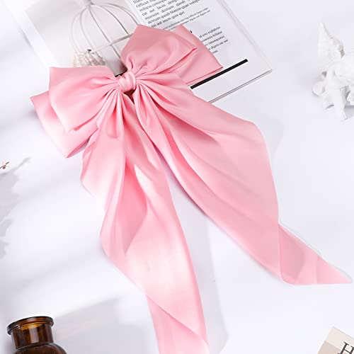 1PC lazo de satén grande para cabello de mujer miniatura 5