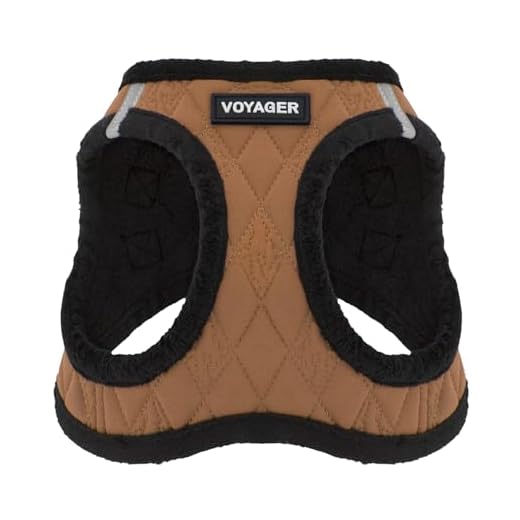 Voyager Step-In Plüsch-Hundegeschirr – weicher Plüsch, Step-In Weste Geschirr für kleine und mittelgroße Hunde – von Best Pet Supplies – Plüsch, Beige, Größe XS (Brustumfang: 33-36,8 cm)