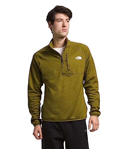 THE NORTH FACE Men's Canyonlands ½ Zip Pullover, Sulphur Moss Heather, Large