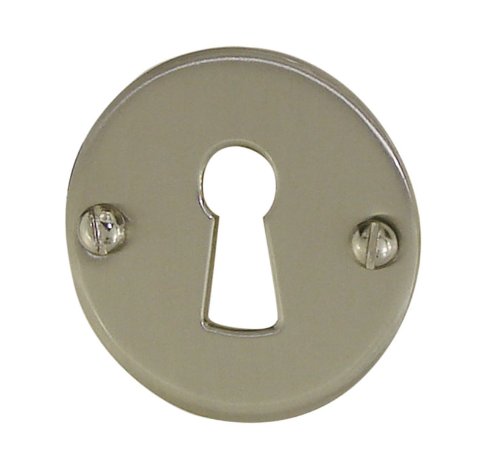 DT 2000 132071 Rosace acier serrure pour porte intérieur Nickelé Satiné Cover