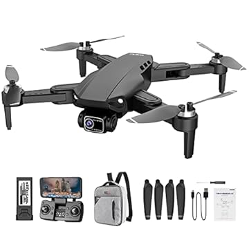 Drone Profesional,L900 Pro Aircraft Se Gps 4K-5G Ultra-Clear-Visual Evitar Obstáculos Wifi Distância de Transmissão de Imagem 300-600M Aeronave Uav (1 Bateria + Mochila, Com Mochila)