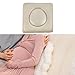 harayaa Portable Commode Chair Cushion Replacement, Commode Chair Seat Pad, Bedside Commode Cushion for Shower, Beige Round