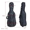 Vetimobato Cello Gig Bag 4/4 Full Size - Waterproof Padded Soft Case with Multiple Pockets, Handle & Adjustable Back Straps,Lightweight Backpack Cover for Travel & Storage (Black)