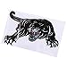 BYOBYO 2Pcs Black Panther 3D Car Decals, 17.72x11.02inch, PET Material, Self-Adhesive, Universal for Car Hood, Door, Window