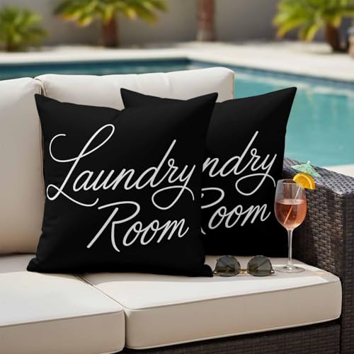GousSanct Outdoor Pillow Covers 26x26IN Pack of 2 Laundry Room