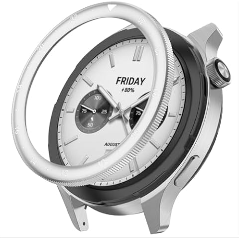 Bague de Protection GIOPUEY pour Xiaomi Watch S4/S3 Cover