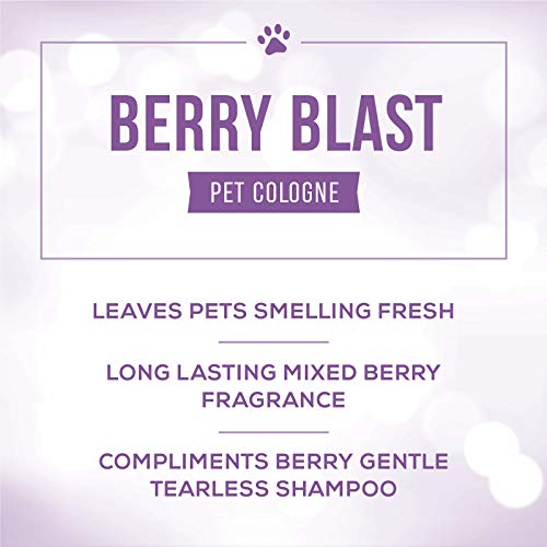 Image of Nature's Specialties Berry Blast Dog Cologne for Pets, Natural Choice for Professional Groomers, Ready to Use Perfume, Made in USA, Finishing Spray, 8 oz