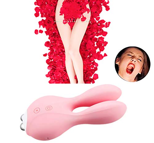 Electric Shock Pulse Rabbit USB Charging Waterproof Massage - Pink
