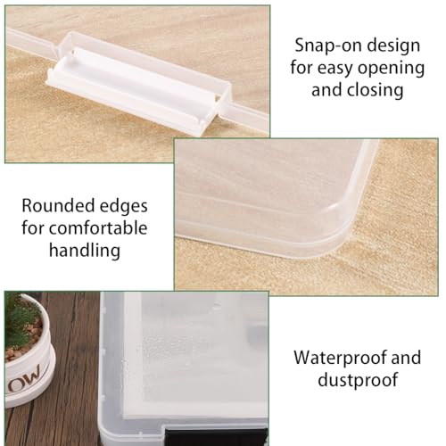Boîte de rangement A4 imperméable et empilable pour protéger vos documents de bureau - 4