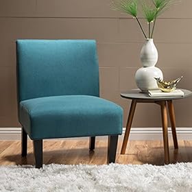 GDF Studio Christopher Knight Home Kassi Fabric Accent Chair, Dark Teal 29. 50”D x 22. 50”W x 32. 00”H 41ljeAZVWdS. SS280