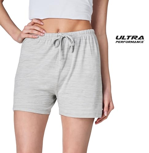 Image of Ultra Performance 3 Pack Womens Boxer Shorts Soft Pajama Sleep Lounge Short