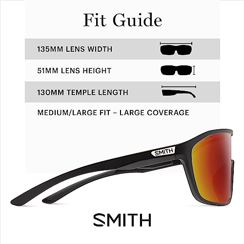 SMITH Boomtown Sunglasses with ChromaPop Shield Lens – Performance Sports Active Sunglasses – for Men & Women3