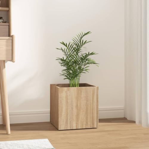 INLIFE Pflanzgefäß Sonoma-Eiche 40x40x40 cm Holzwerkstoff,9kg,808795