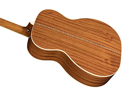 Zager Acoutic Guitar - Zad50 Acoustic Guitar Smaller "Om" Size - Solid Spruce/Mahogany - Premier, Handmade Guitars - Acoustic Guitar For Small Hands - Comfortable, Easy-Playing, Handmade Guitar #TOP3