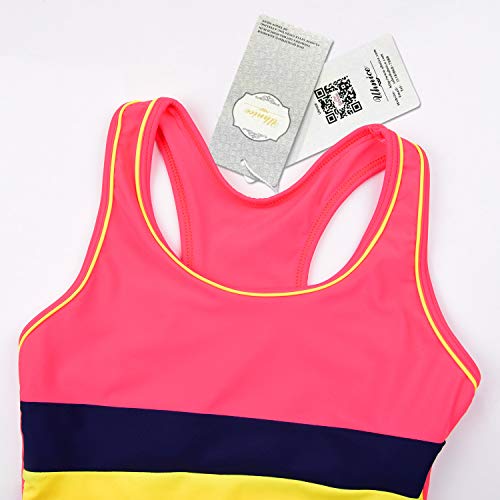 Image of Uhnice Girls Swimsuit Two Piece Tankini Swimwear with Boyshort