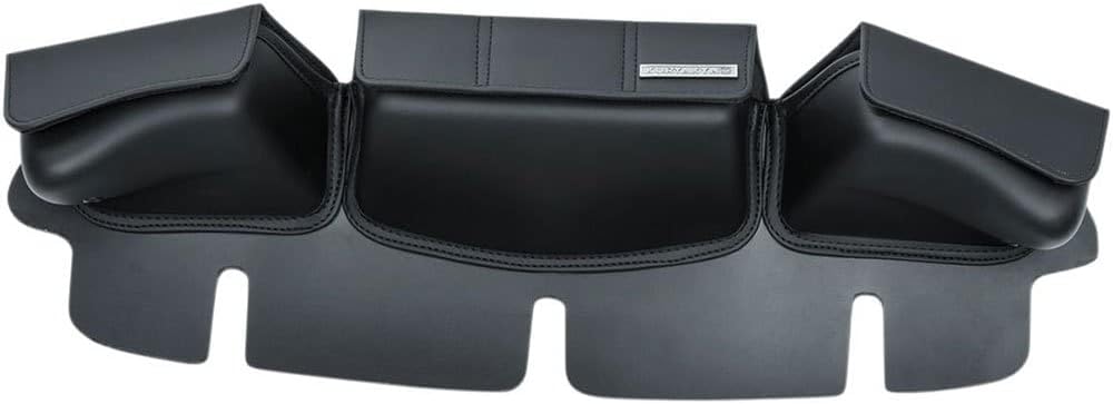 5212 Batwing Fairing Storage Pouch Bag with Magnetic Closures for 1996-2013 Harley-Davidson Touring and Trike Motorcycles, Black