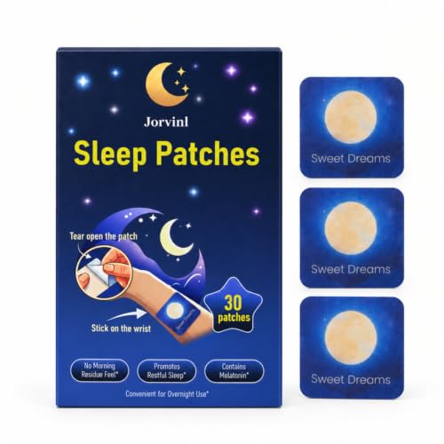 Jorvinl Melatonin Sleep Patches for Adults, 30 Count