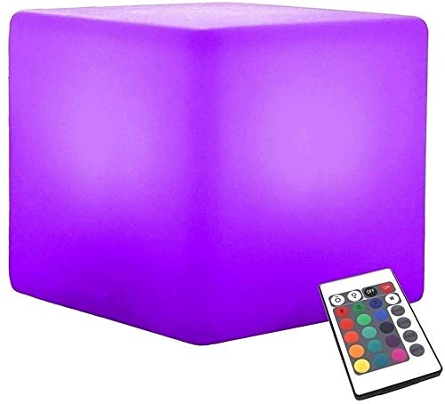 Aaedrag Furniture Bars Sofa Chair Outdoor Waterproof Storage Stools Adjustable 16 RGB Colors Light Bedroom Dimmable LampRechargeable Mood Light LED Colorful Luminous Stools Chairs Rotational Molding