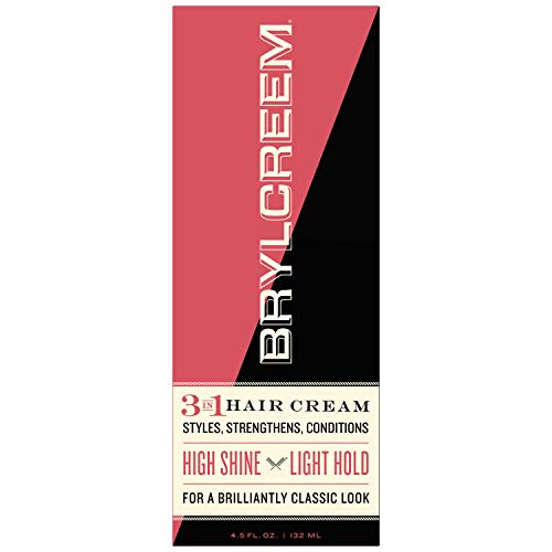 Brylcreem 3 in 1 Shining, Styling, and Conditioning Hair Cream for Men, 4.5 Ounce (2Pack)