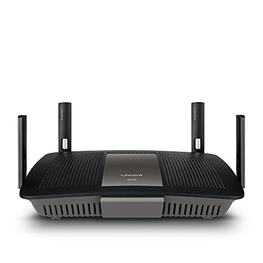 Linksys Roteador Wi-Fi Gigabit de banda dupla 4 x 4 AC2400, ideal para transmissão de vídeo HD e jogos sem atraso (E8400)
