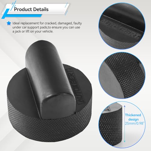 Image of Car Jack Pad Rubber Floor Adapter Stand Lift Point Jacking Trolley Pucks Block Pinch Weld Frame Rail for Audi A6 Quattro A7 R8 RS6 RS7 S6 S7 TT
