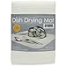 S&T INC. Dish Drying Mat, 16” x 18”, Absorbent Microfiber Kitchen Counter Mat, Dish Drying Pad for Dishes, Utensils, Pots and Pans, Large, Cream